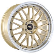 720 Form FF14 wheel in Gold - Machined Lip