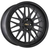 720 Form FF14 wheel in Satin Black - Gloss Black Lip